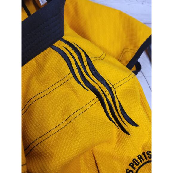 KO Sports Gear GI uniform Kimono Wave line Jiu Jitsu A5 pre shrunk cotton NEW - Picture 5 of 6